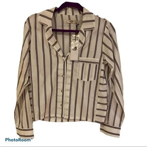 Ugg  one piece stripped pyjama top Sz XS